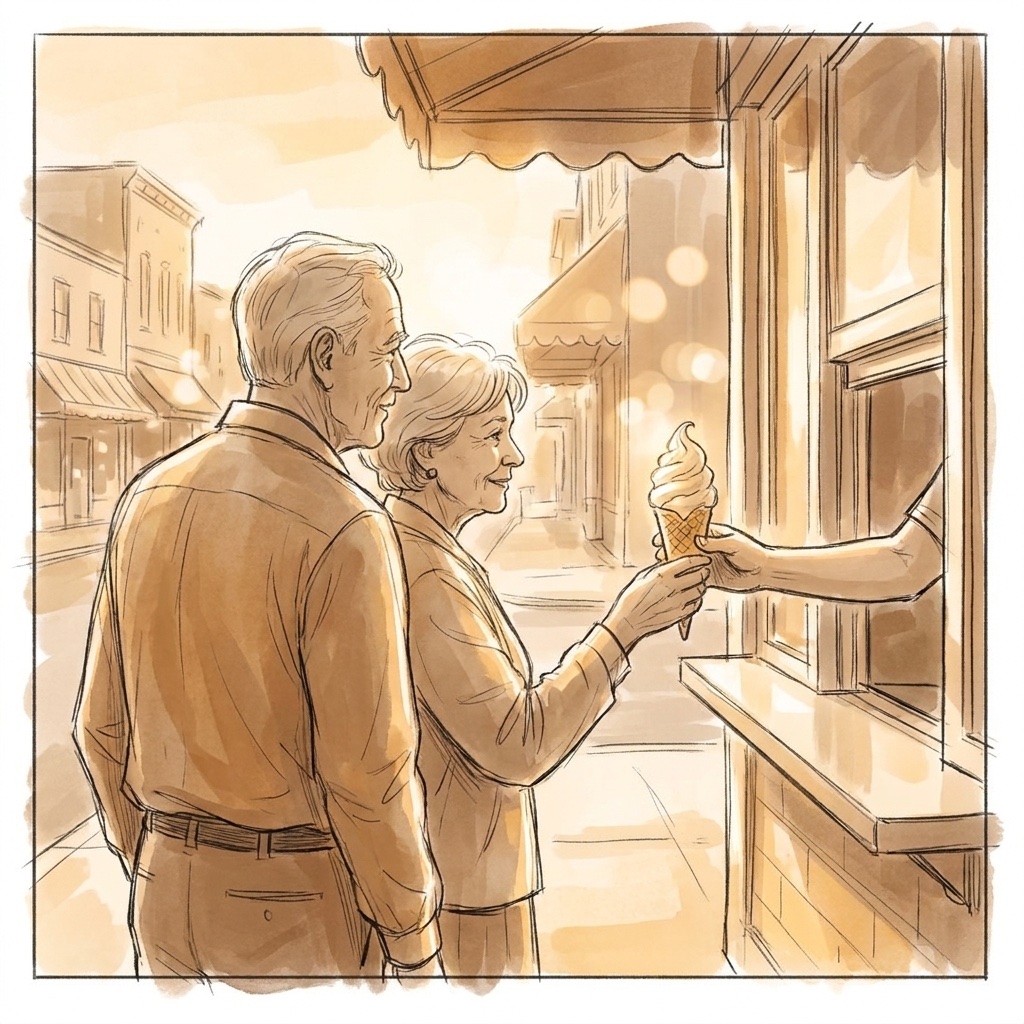 Storyboard sketch: The window hand-off