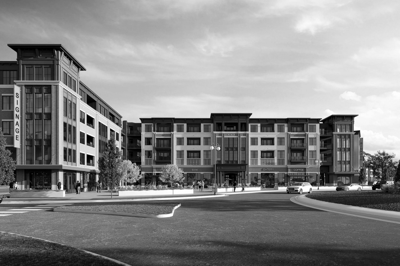 Icon on Main exterior rendering